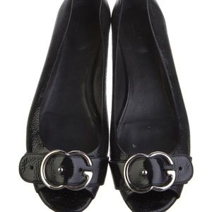 Gucci patent leather flats size 8.5 IT 38.5